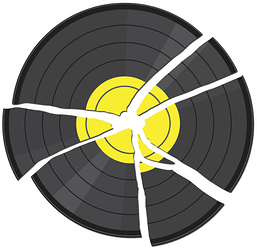 Discogs - broken record logo (avatar use)
