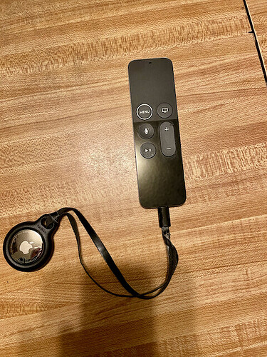 Apple TV Remote with AirTag