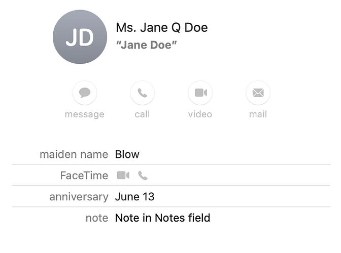 macOS Jane Doe