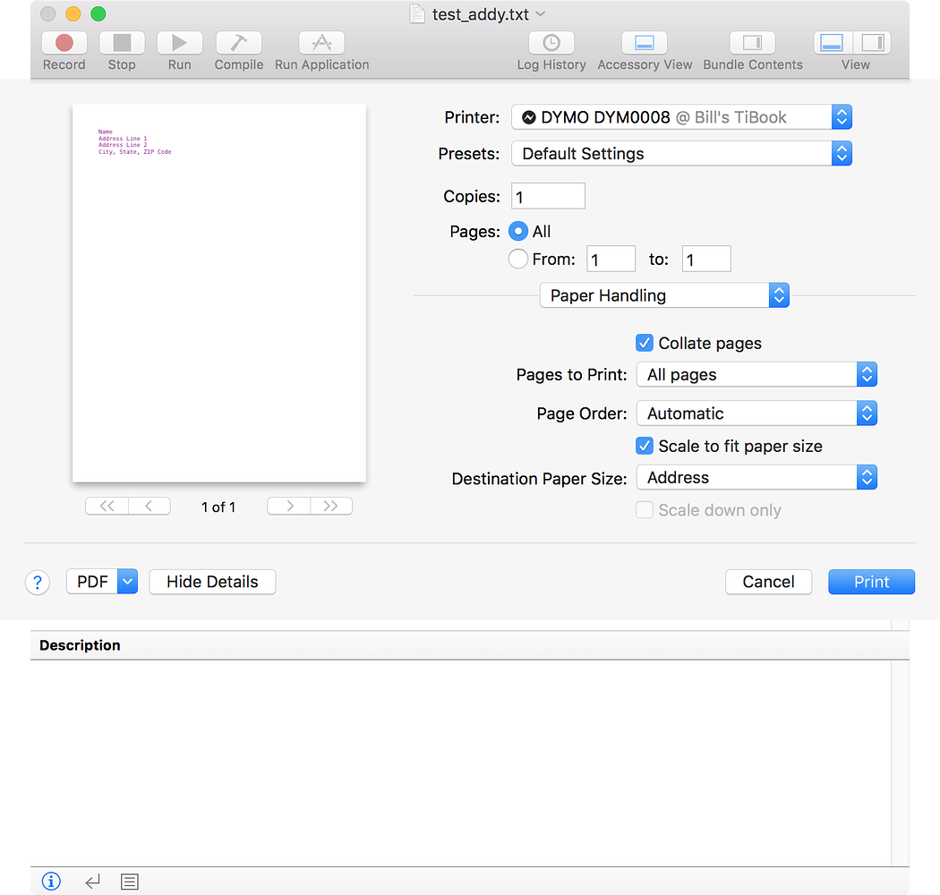 Simple address label app? - Page 2 - TidBITS Talk - TidBITS Talk
