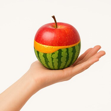 An apporanamelon. (AI by ChatGPT)
