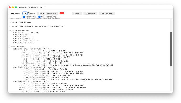 Sample T2M2 analysis