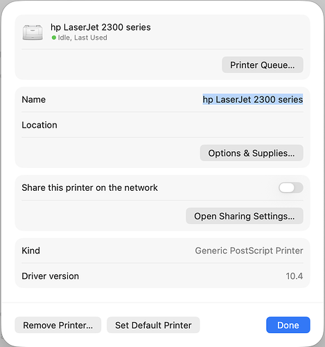 Printer Driver