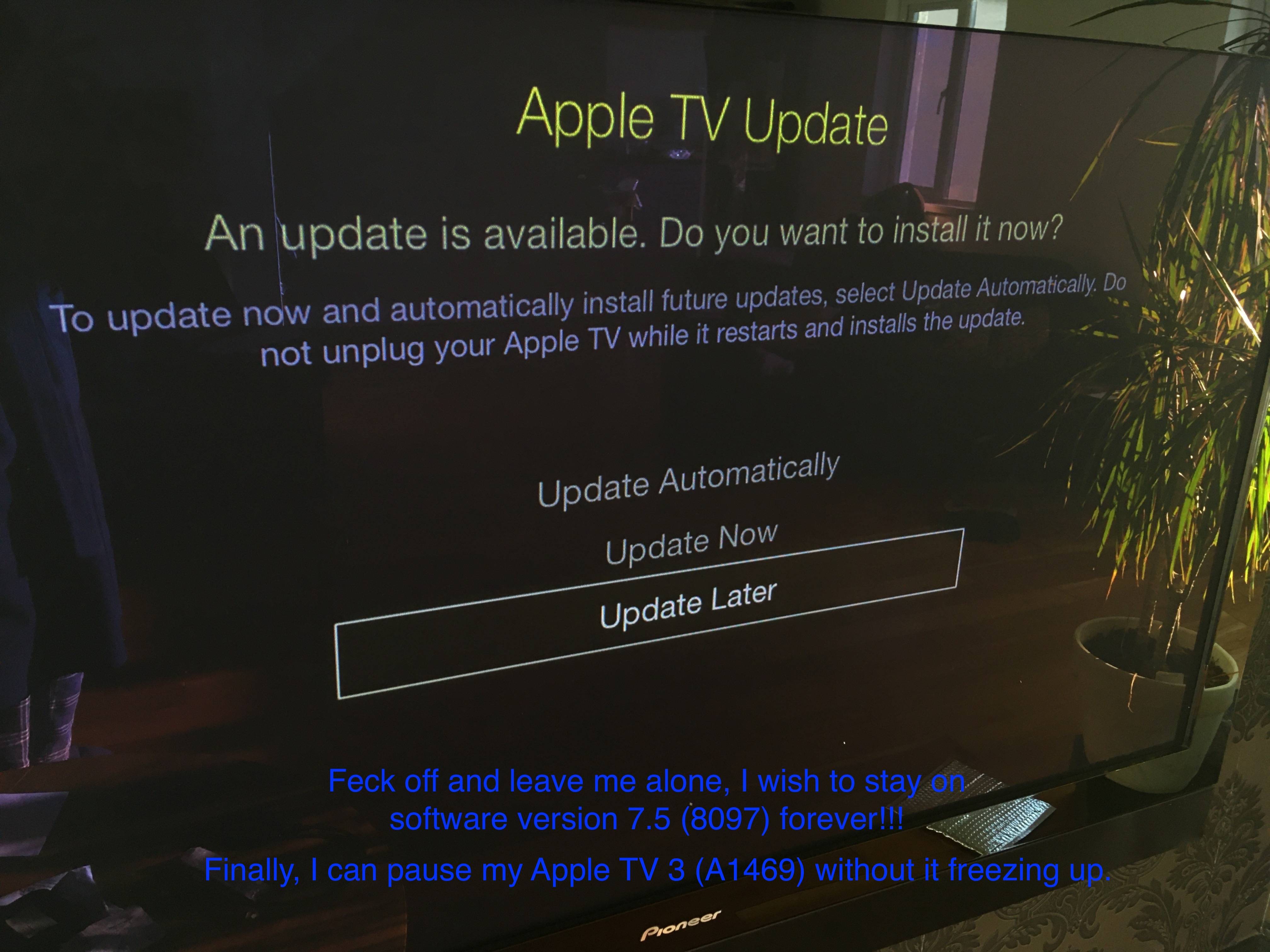 Third-Generation Apple TVs Suffering from TV Software Update 7.6 - Article - Talk