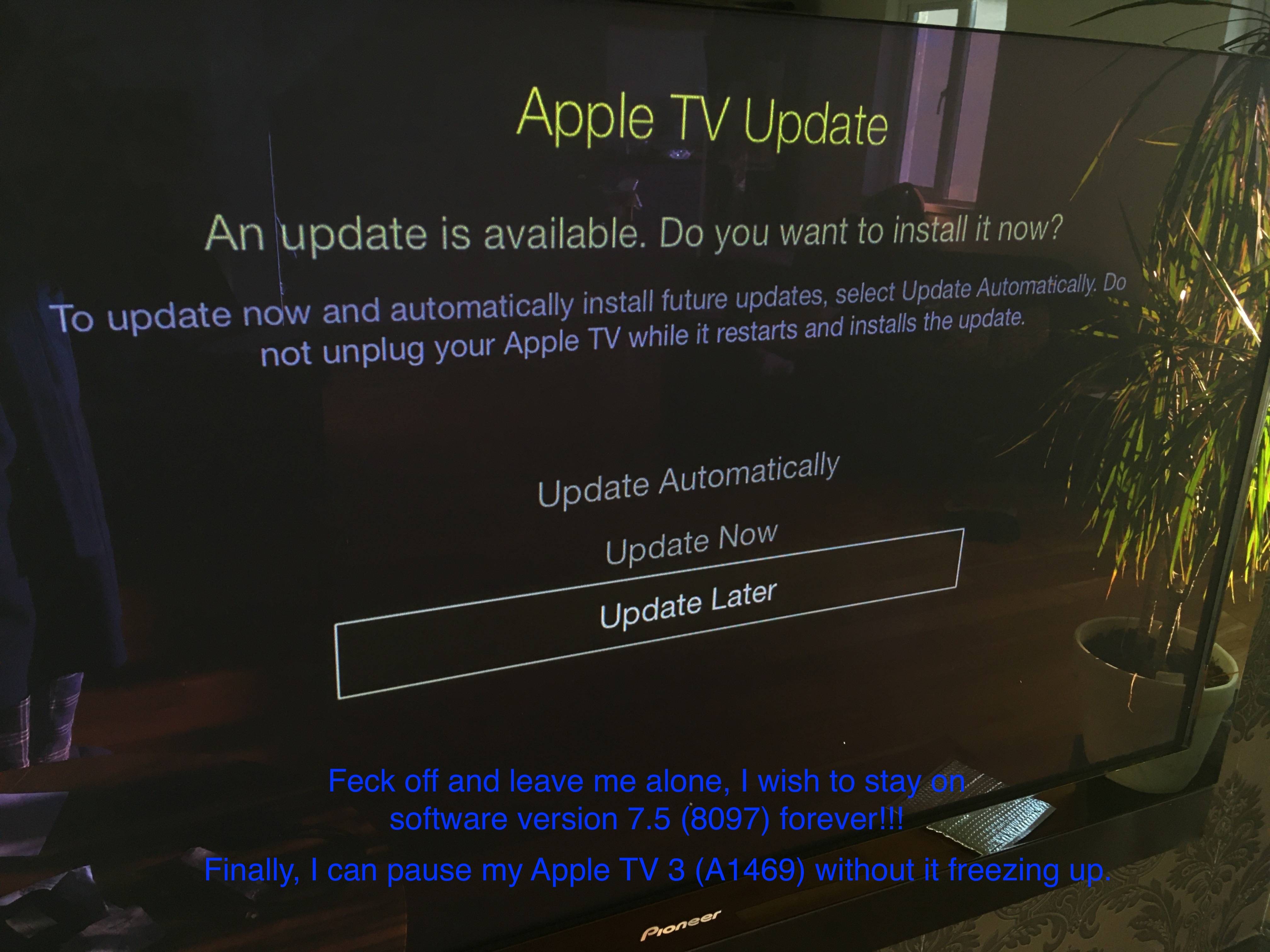 Third Generation Apple Tvs Suffering From Apple Tv Software Update 7 6 Tidbits